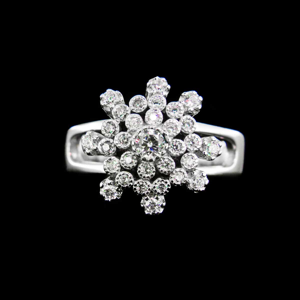 RING SILVER 925 RHODIUM-PLATED WOMAN