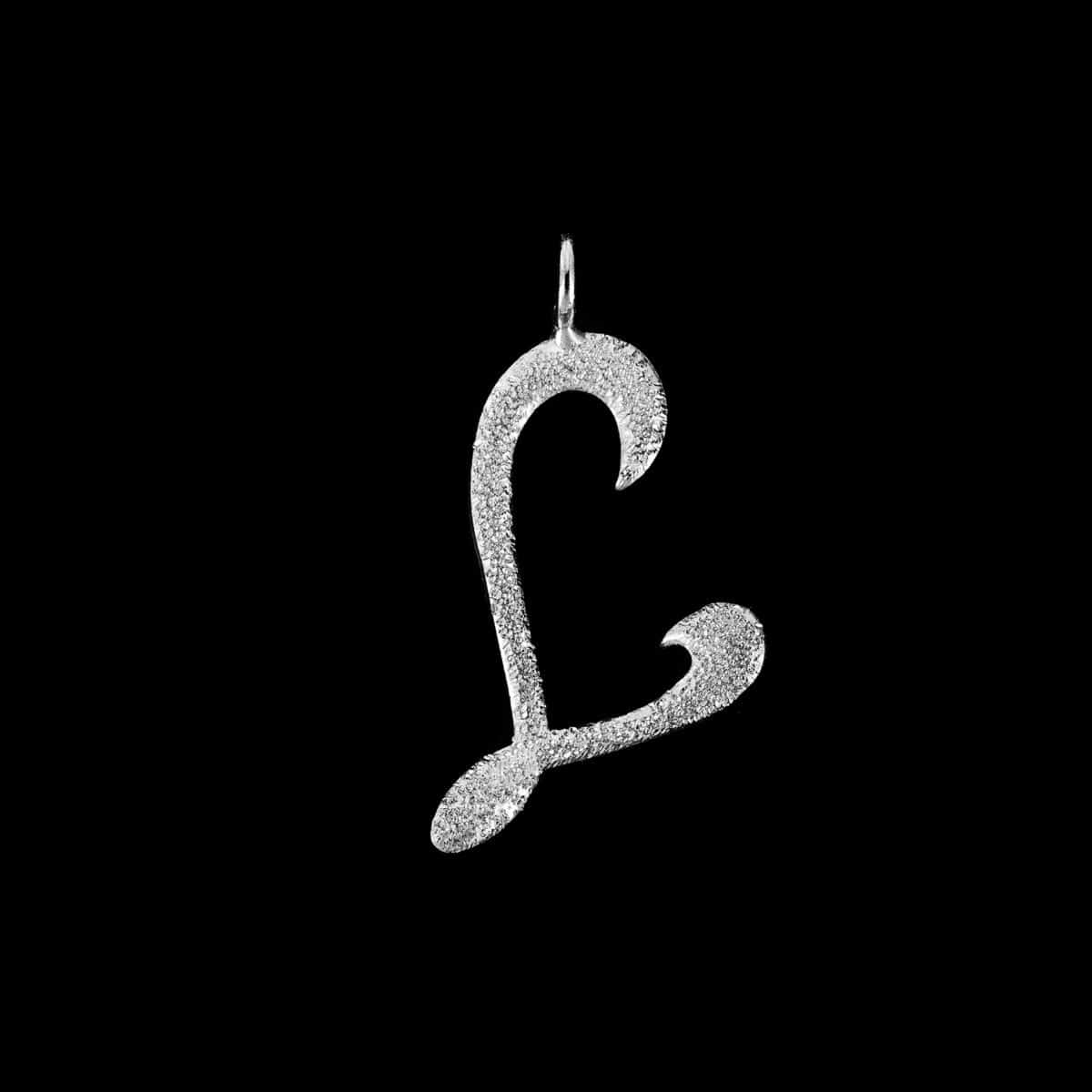 SILVER 925 INITIAL " L" PENDANT
