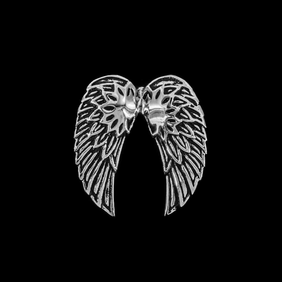 PENDANT SS W/ANGEL WINGS