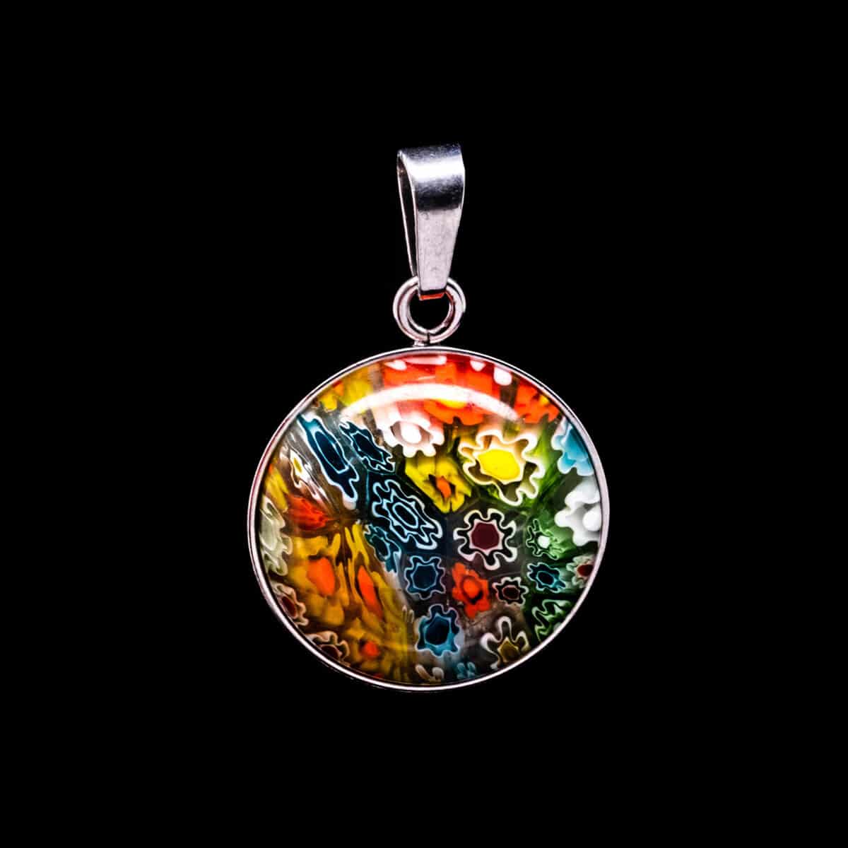 PENDANT SS W/SPIRAL ROUND