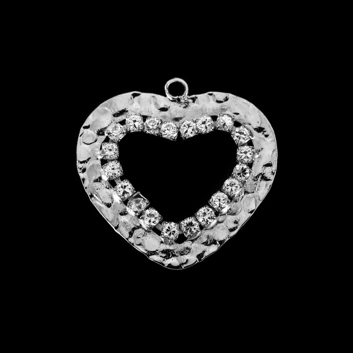 SILVER 925 OPEN HEART PENDANT WITH CUBIC ZIRCONIA