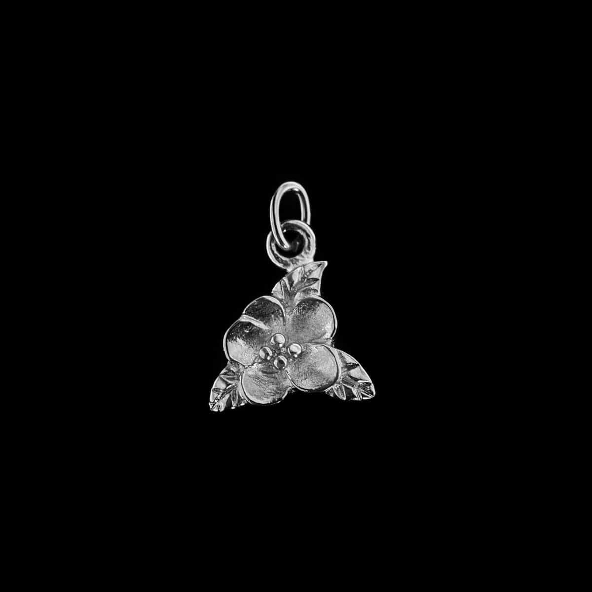 PENDANT SS W/FLOWER