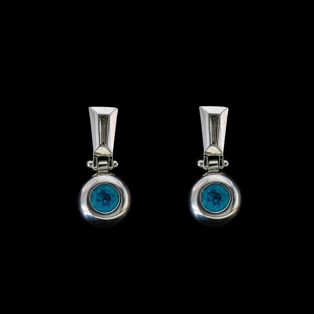 SILVER 925 DANGLE EARRINGS WITH TURQUOISE