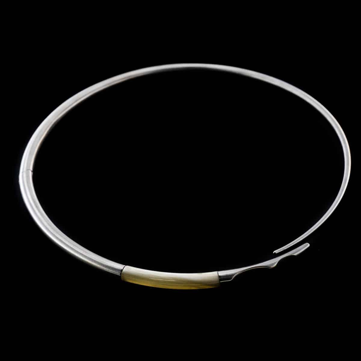 NECKLACE SS W/MURANO GLASS
