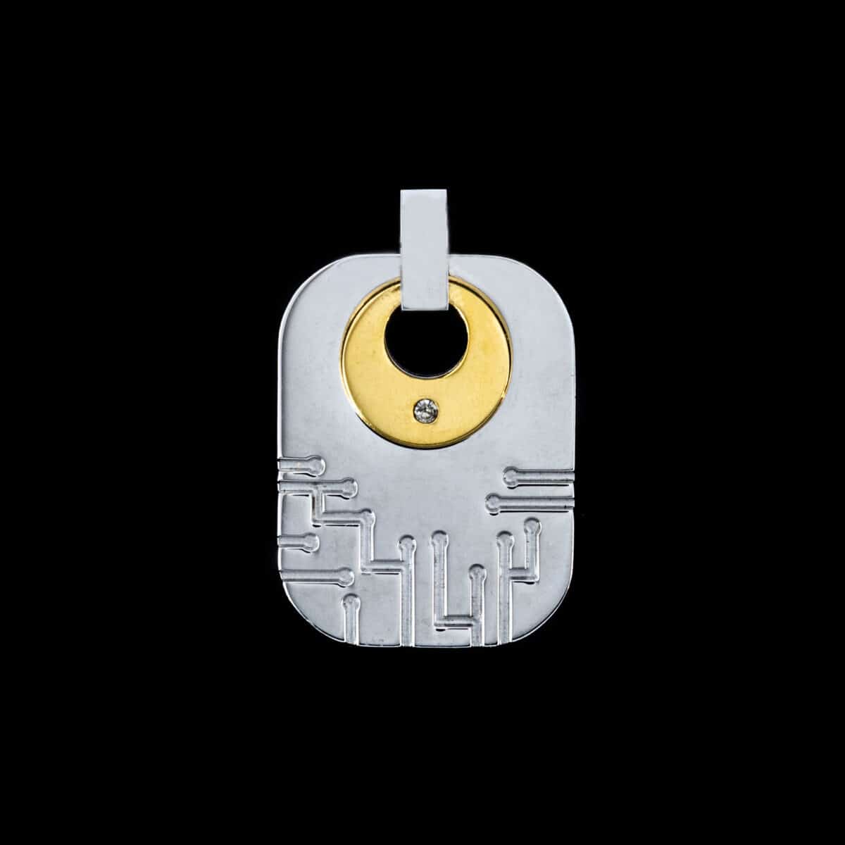 PENDENT SS TWO TONE CYBERPUNK