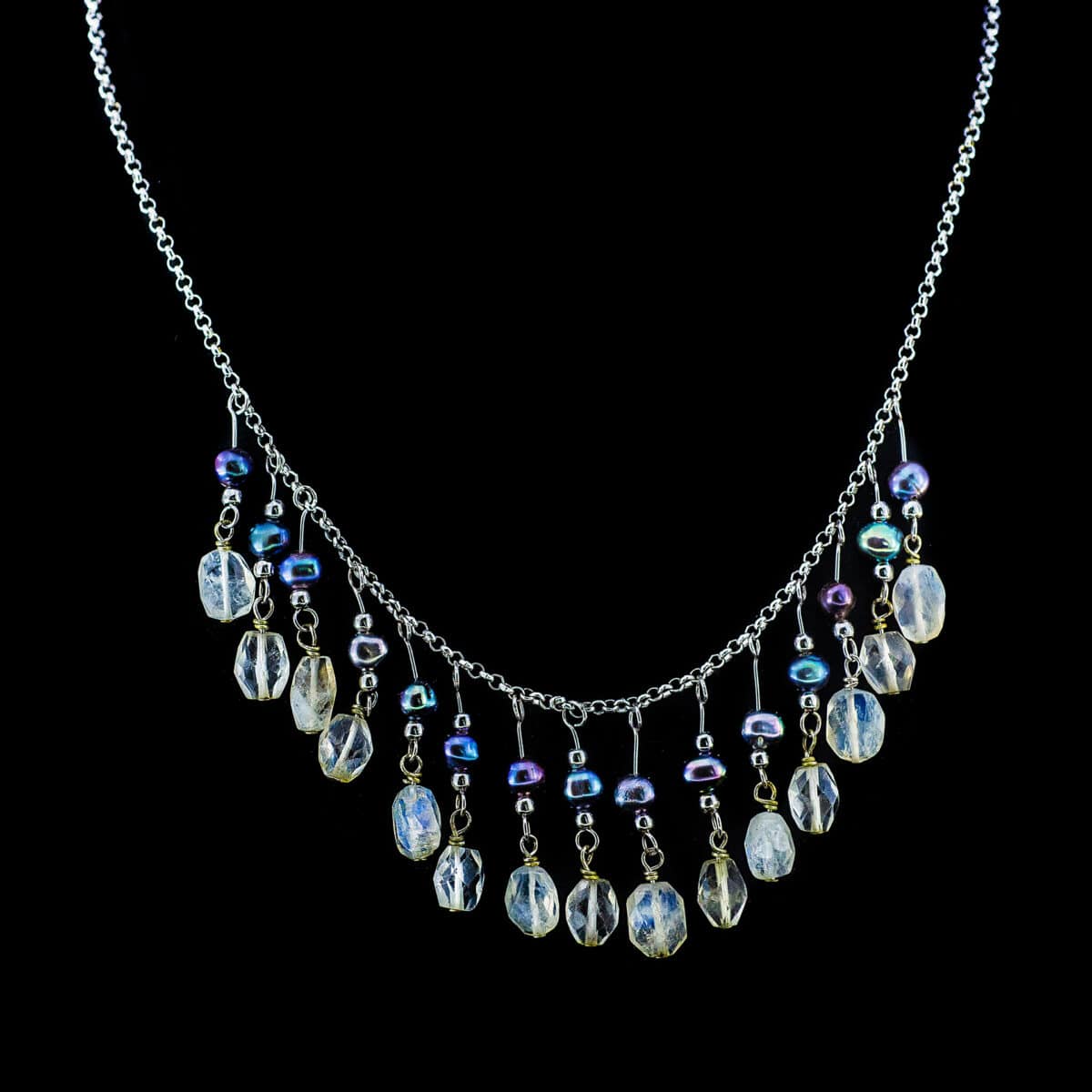 COLDWATER CREEK TWO-STRAND NECKLACE DANGLING