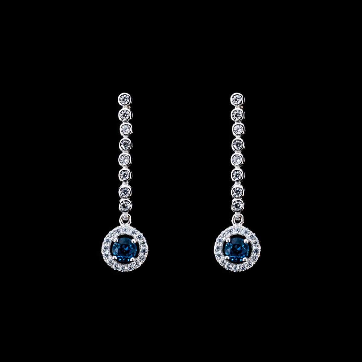 EARRINGS SILVER 925 W/CUBIC ZIRCONIA