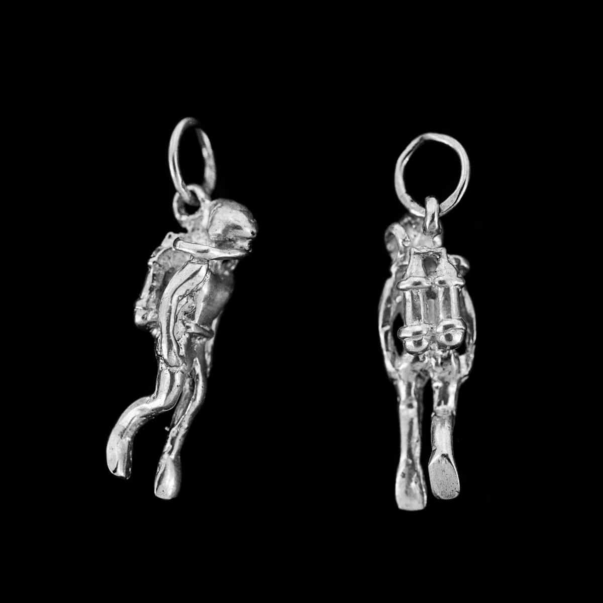 SILVER 925 SCUBA DIVER PENDANT