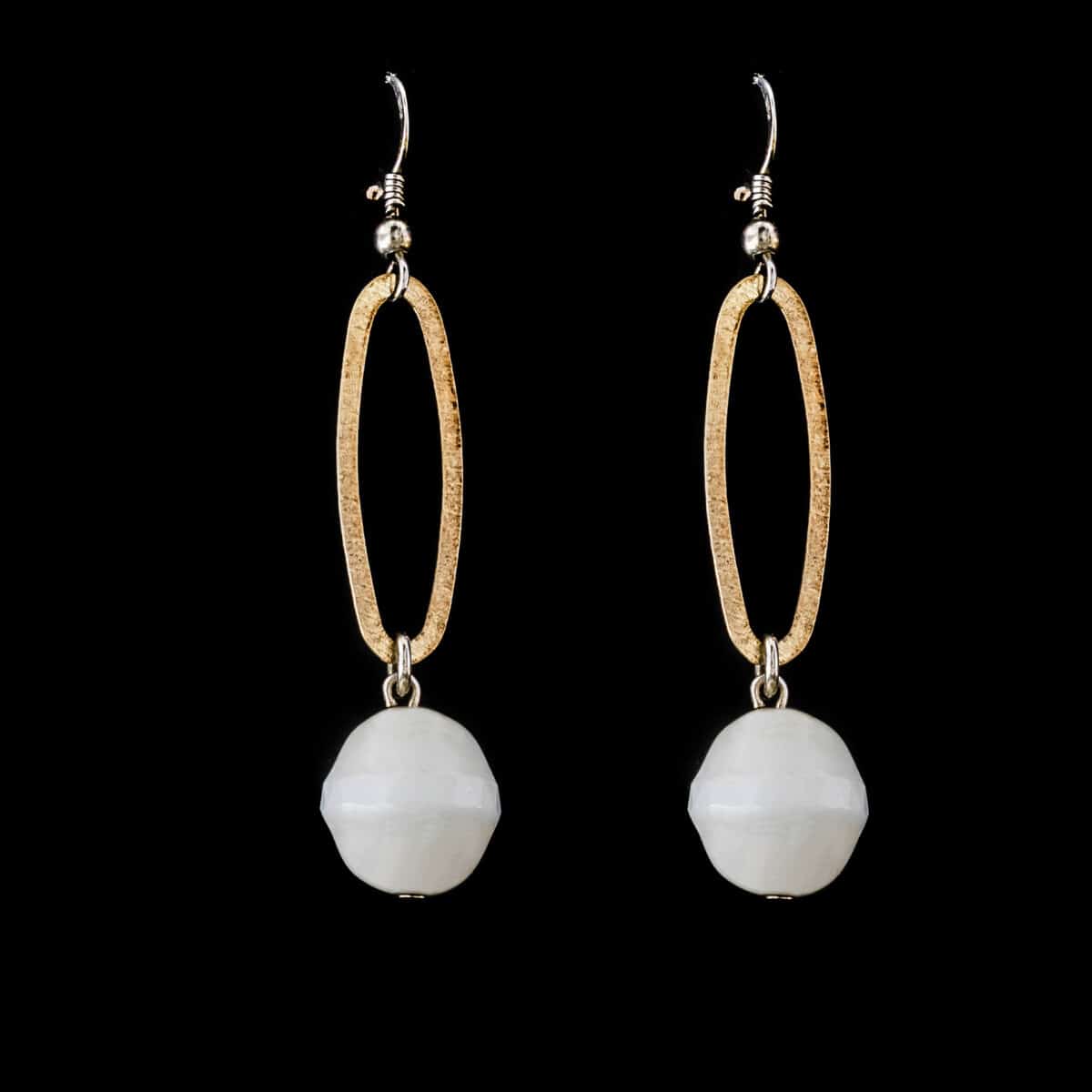EARRINGS SILVER 925 DENGLING W/AGENT