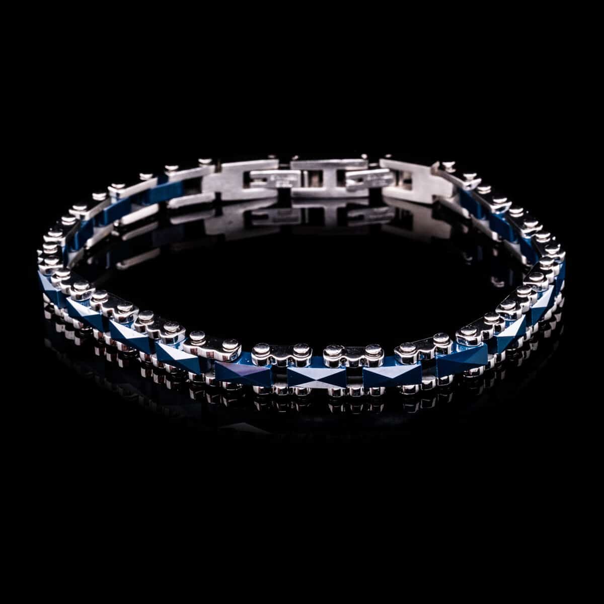 BRACELET SS W/BLACK ONYX
