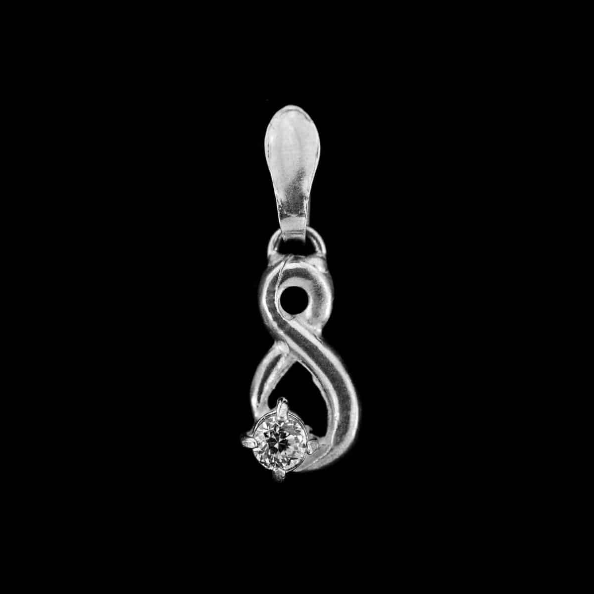 SILVER 925 INFINITY WITH CUBIC ZIRICON