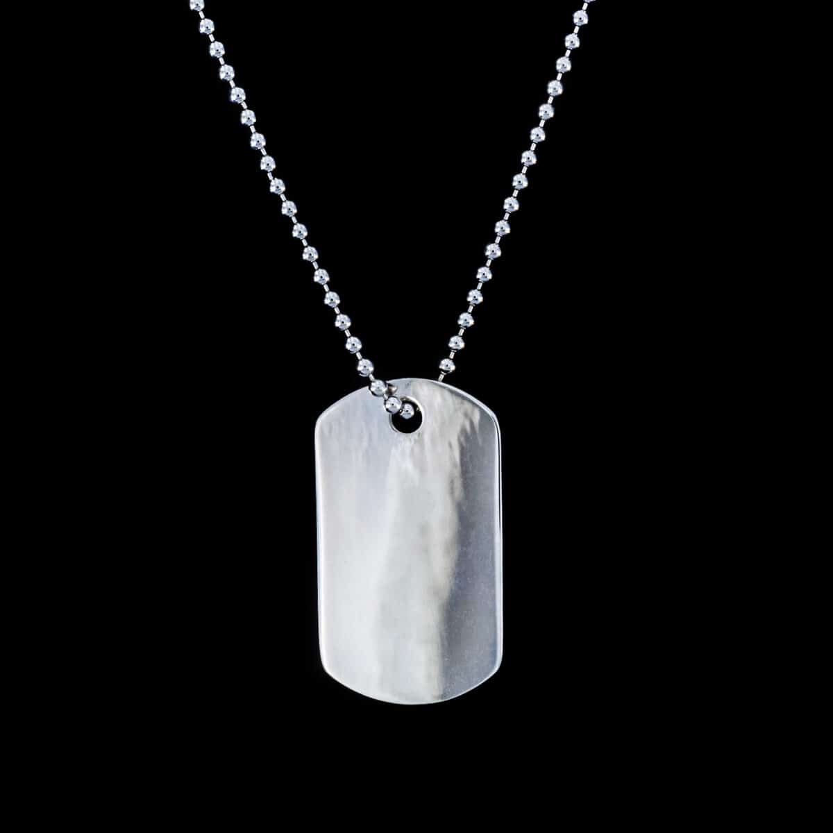 NECKLACE SS DOG TAG